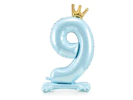 balon-foliowy-stojacy-cyfra-9-blekitna-z-korona-84-cm-1-szt