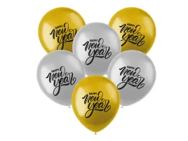 balony-lateksowe-happy-new-year-srebrne-i-zlote-33-cm-6-szt