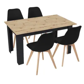 stol-kuchenny-120x80-dab-artisan-czarny-4-krzesla-bari-czarne