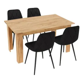 stol-kuchenny-120x80-dab-craft-zloty-4-krzesla-piado-czarne