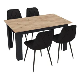 stol-kuchenny-120x80-dab-craft-czarny-4-krzesla-piado-czarne