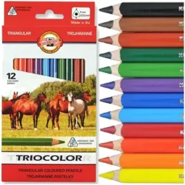 kredki-olowkowe-trojkatne-jumbo-grube-triocolor-koh-i-noor-12-kolorow