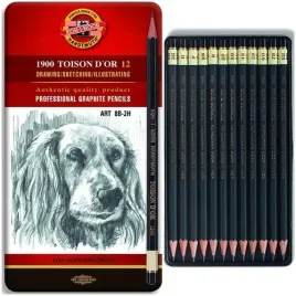 olowki-grafitowe-koh-i-noor-art-8b-2h-w-metalowym-etui-12-sztuk