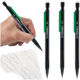 olowek-automatyczny-z-gumka-0-7-mm-3-grafity-hb-czarny-q-connect-3-sztuki