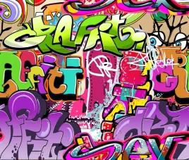 fototapeta-motyw-graffiti-napisy-kolorowe-3d