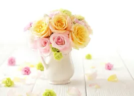 fototapeta-kwiaty-roze-kwiaty-w-wazonie