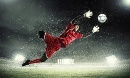fototapeta-na-wymiar-pilkarska-bramkarz-gol