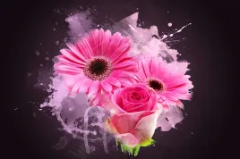 fototapeta-rozowe-kwiaty-roze-3d
