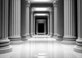 fototapeta-tunel-3d-architektura-kolumny-droga