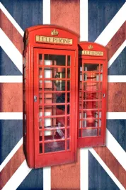 fototapeta-budki-telefoniczne-wielka-brytania-flag