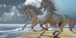 fototapeta-zwierzeta-konie-unicorn-widok-natura