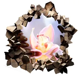 naklejka-samoprzylepna-3d-efekt-kwiaty-orchidea