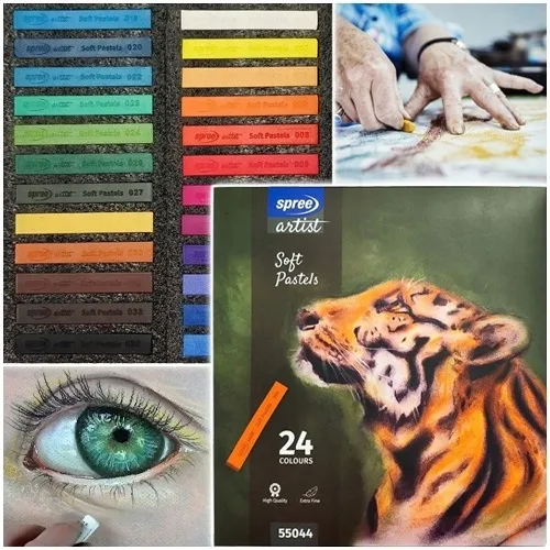 PASTELE SUCHE ARTYSTYCZNE KREDKI 24 KOL. SPREE ARTIST EXTRA FINE KOH-I-NOOR