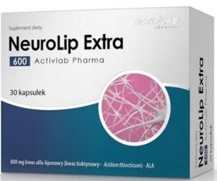 ACTIVLAB NEUROLIP 600 MG 30 kapsułek KWAS ALFA LIPONOWY ALA suplement diety