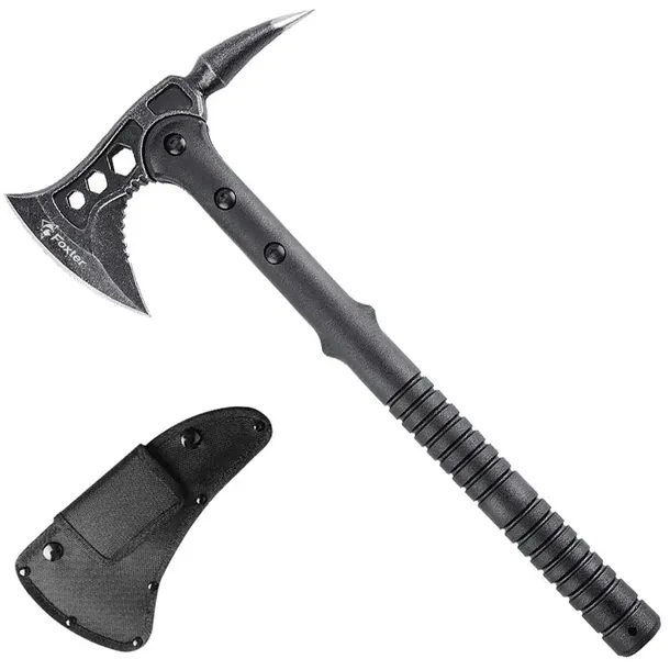 TOPOREK NÓŻ SIEKIERA 40CM POKROWIEC SZPIKULEC CZEKAN DO LODU TASAK SURVIVAL