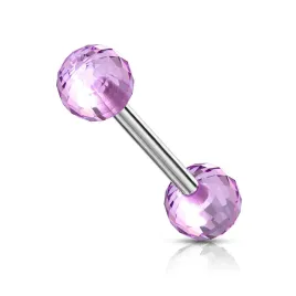 akrylowy-kolczyk-do-jezyka-sztanga-disco-ball-uv-ja36-fioletowy