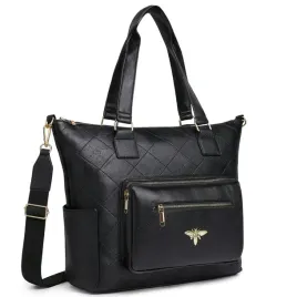 torebka-damska-shopper-czarna-pikowana-pszczolka-elegancka-miejska-duza-a4