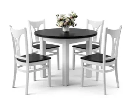 stol-okragly-fi-100-140cm-rozkladany-do-salonu-jadalni-4-krzesla-drewniane