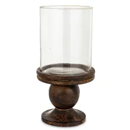 swiecznik-drewniany-wood-brazowy-32x16x16