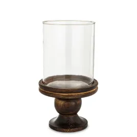 swiecznik-drewniany-wood-brazowy-26x14x14