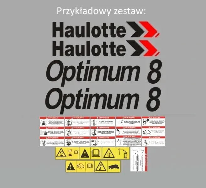 Naklejki oklejenie - HAULOTTE - każdy model
