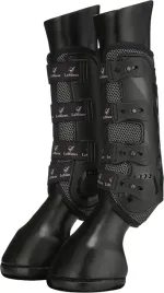 2-x-ochraniacze-na-tylne-nogi-buty-dla-konia-z-otworami-lemieux-m-czarne-qv
