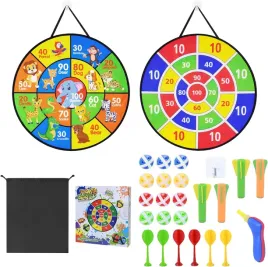 tarcza-do-darta-dwustronna-66cm-zestaw-rzutki-lepkie-kulki-dla-dzieci