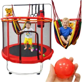 trampolina-dla-dzieci-ogrodowa-siatka-pilki-koszykowka-150cm-czerwona