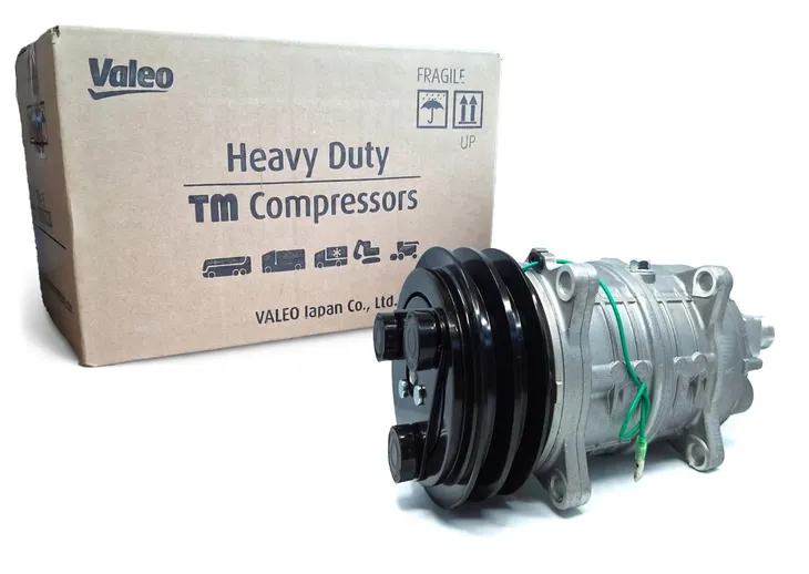 Kompresor klimatyzacji Oryginał Seltec Valeo TM16XS 24V 2A proste 1×14