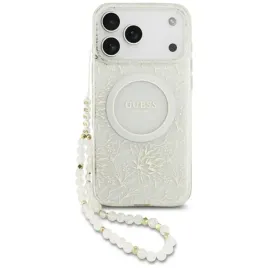 etui-do-iphone-17-pro-max-guess-iml-flowers-pearl-strap-magsafe-bialy