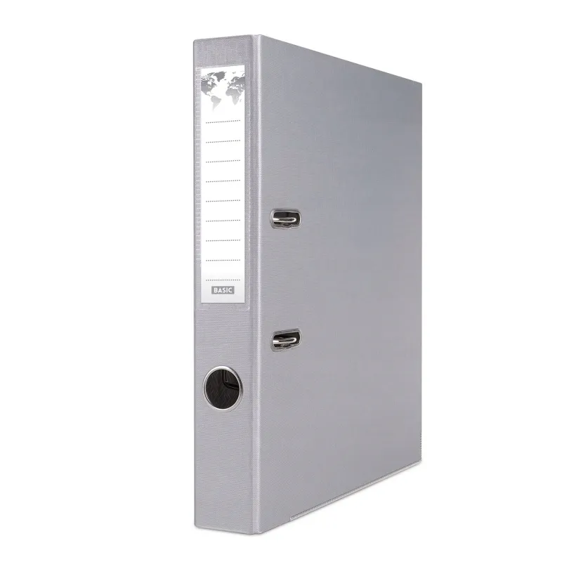 segregator-basic-s-z-szyna-pp-a4-50mm-szary-stan-nowy