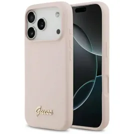 etui-do-iphone-17-pro-guess-silicone-script-metal-logo-magsafe-rozowy