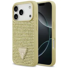 etui-do-iphone-17-pro-guess-rhinestone-triangle-logo-zloty