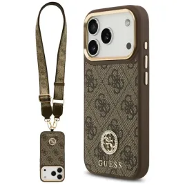 etui-do-iphone-17-pro-guess-4g-strass-logo-and-big-strap-magsafe-brazowy