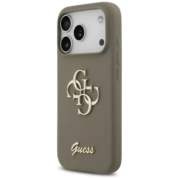 etui-do-iphone-17-pro-guess-silicone-big-4g-script-brazowy-stan-nowy