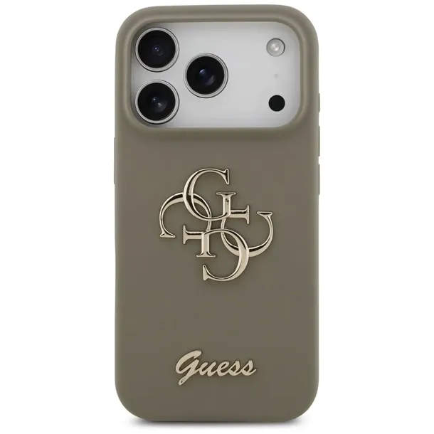 etui-do-iphone-17-pro-guess-silicone-big-4g-script-brazowy-dedykowany-model-iphone-17-pro