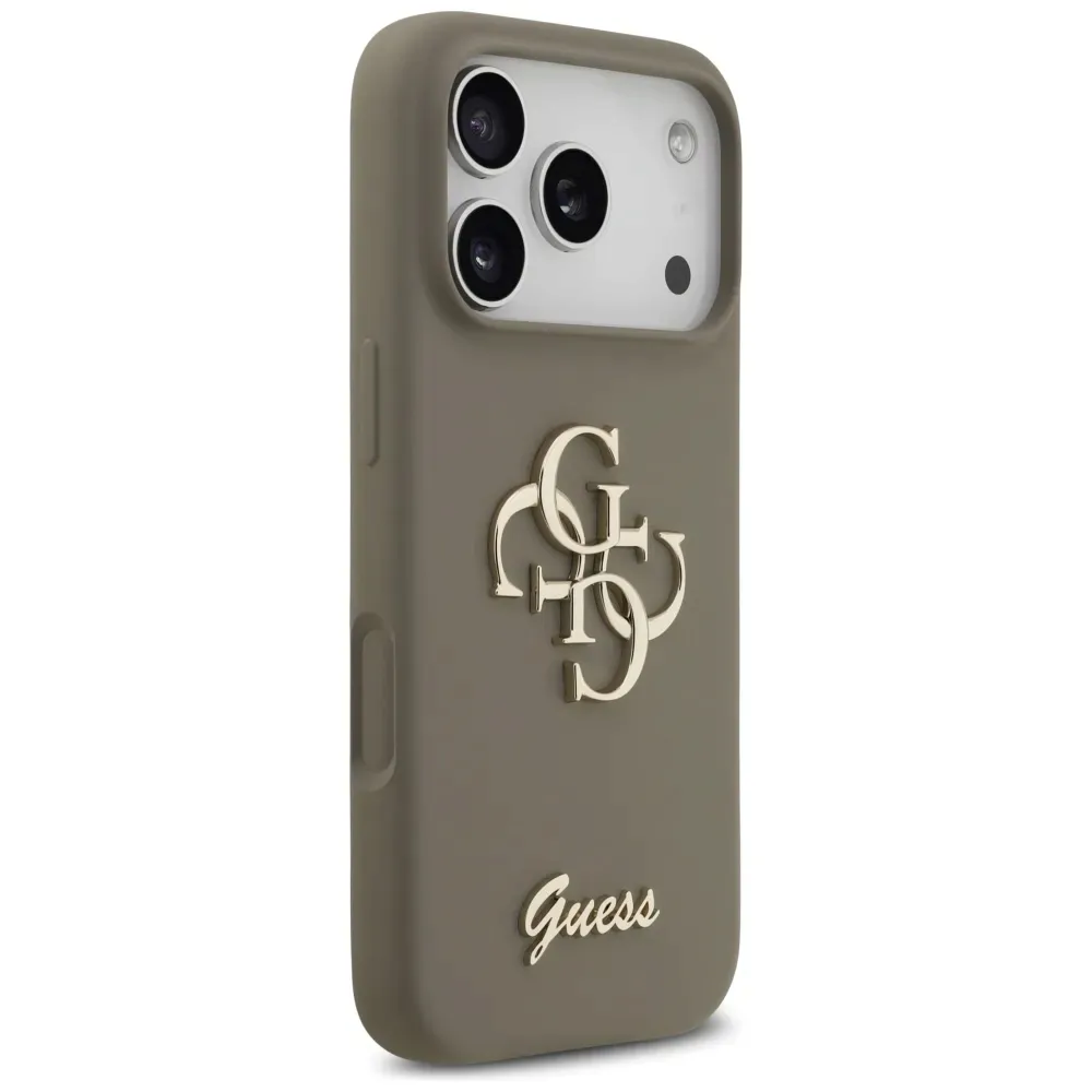 etui-do-iphone-17-pro-guess-silicone-big-4g-script-brazowy-stan-nowy