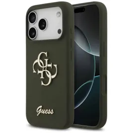 etui-do-iphone-17-pro-guess-silicone-big-4g-script-khaki