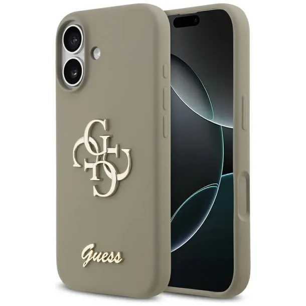 etui-do-iphone-17-guess-silicone-big-4g-script-brazowy