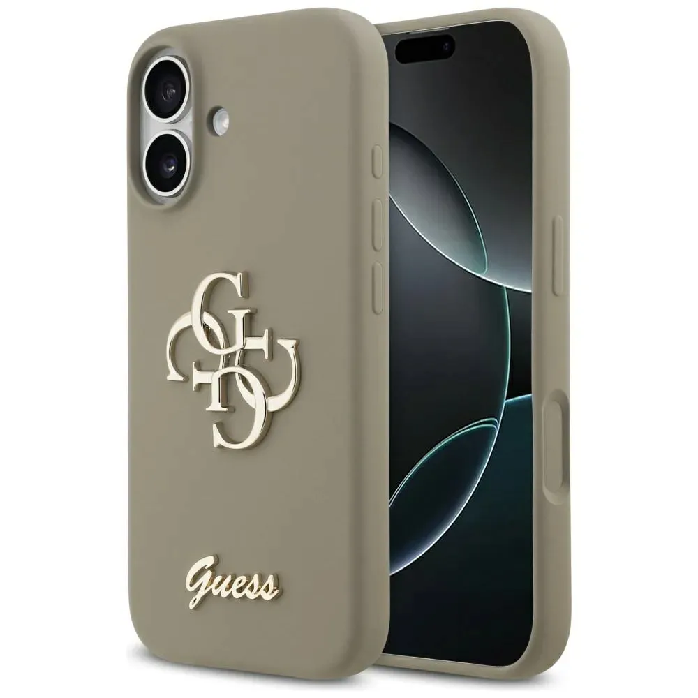 etui-do-iphone-17-guess-silicone-big-4g-script-brazowy