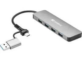 sandberg-usb-c-a-hub-4xusb-3-0-aluminiowy-5gbps
