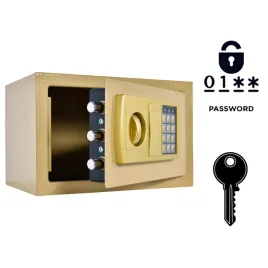 pancerny-domowy-sejf-z-zamkiem-elektronicznym-i-kluczem-20x31x20-cm-zloty