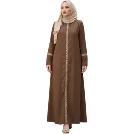 sukienka-suknia-modlitewna-damska-maxi-haftowane-rekawy-elegancka-brazowa-s