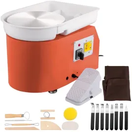 kolo-garncarskie-cm-maszyna-ceramiczna-350w-28-cm-pedal-nozny-pomarancza