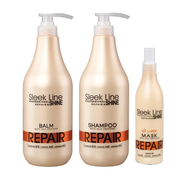 Stapiz Sleek line REPAIR szampon i balsam 2x1L