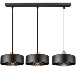 lampa-wiszaca-led-plafon-czarna-3xe27-miedz-loft-nowoczesna