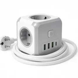przedluzacz-usb-kostka-3-gniazda-3m-wylacznik-4xusb-szary