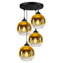 zyrandol-czarna-szklane-kule-gold-glass-led-4x-e27