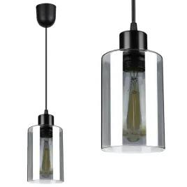 lampa-wiszaca-zyrandol-led-czarna-szklany-klosz-nowoczesna