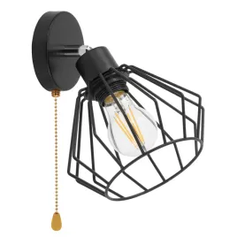 kinkiet-loft-druciany-led-czarny-z-wlacznikiem-ruchomy